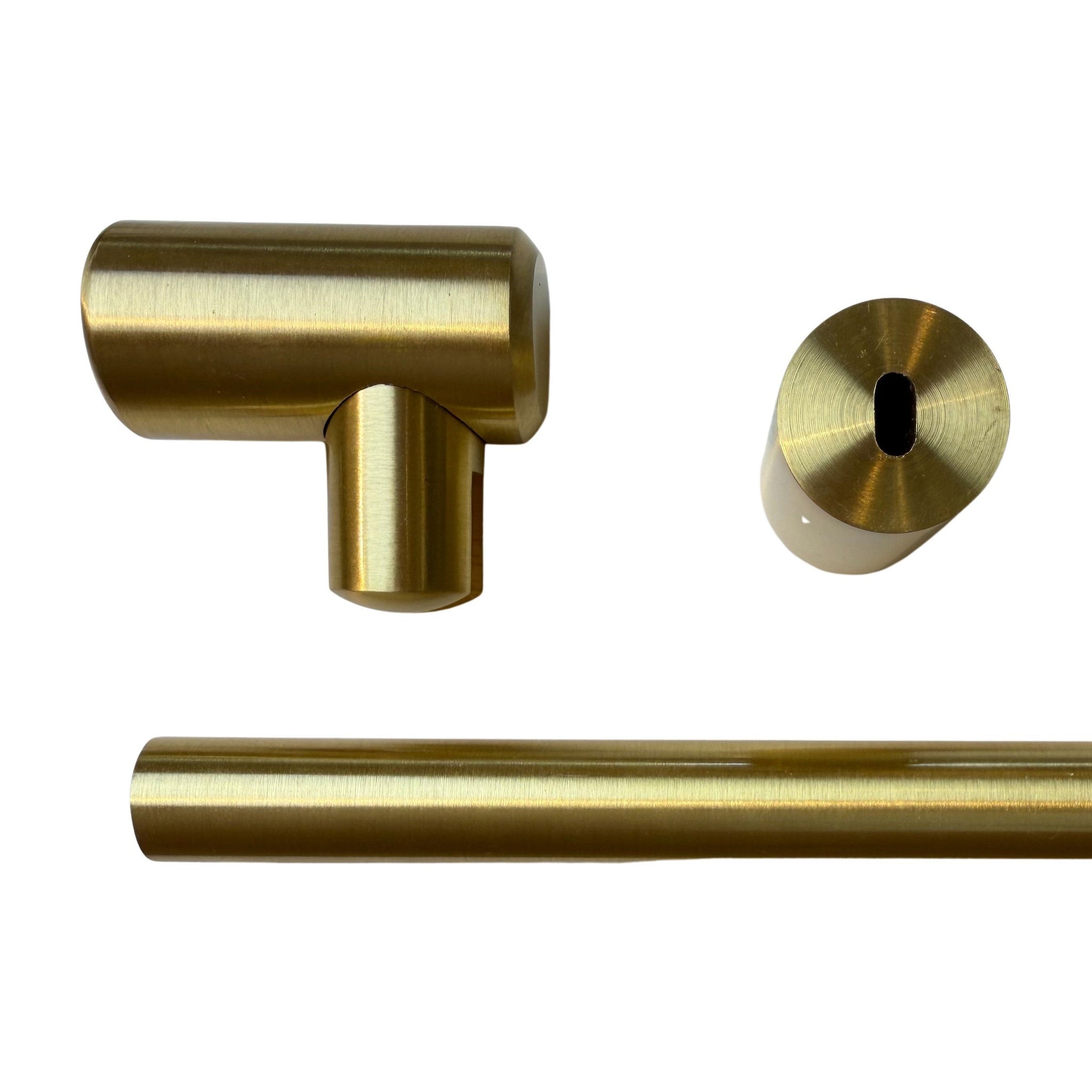 Brusestangsæt – Børstet Messing