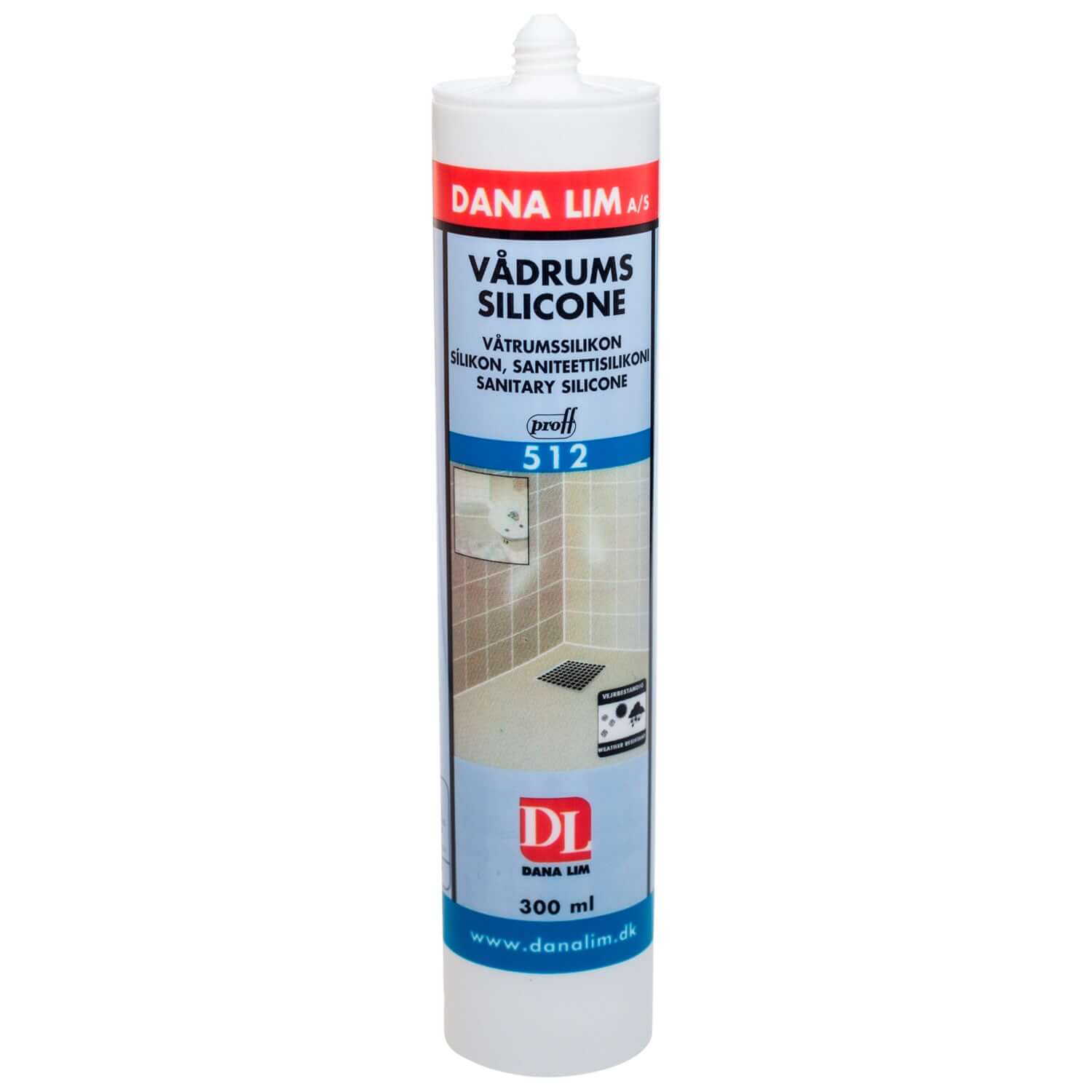 Dana Lim Vådrumssilikone 512 | 300 ml